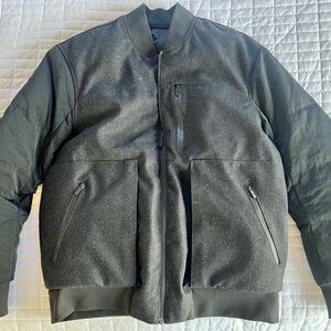 Lululemon ‘Roam Far’ Charcoal Bomber Jacket, sz 8